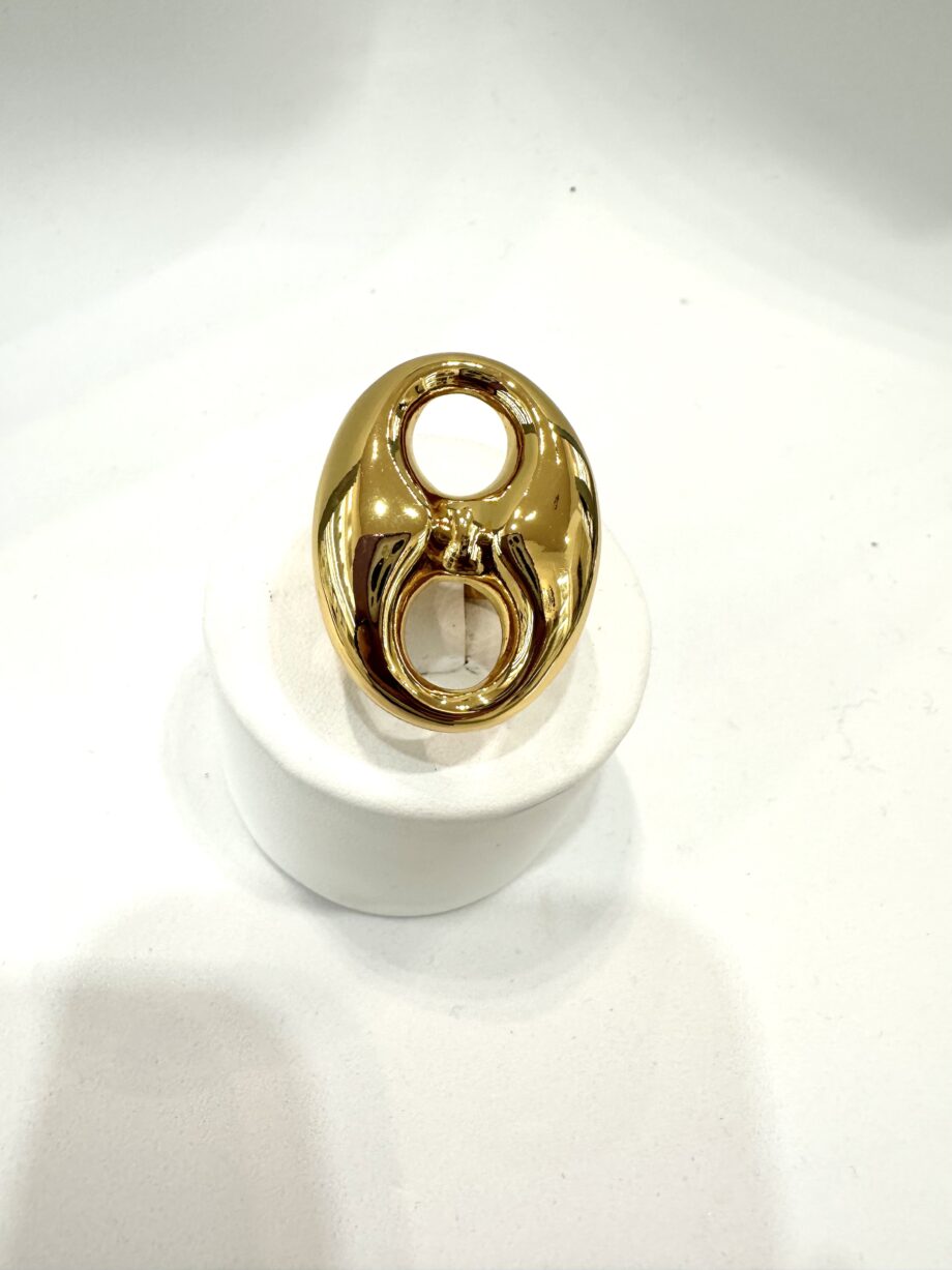 Anello maglia marinara placcato oro Cora Regina